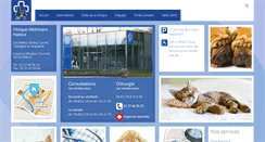 Desktop Screenshot of cliniqueveterinairepasteur.com